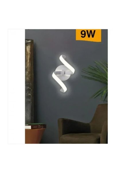 OEM Απλίκα μοντέρνο φωτιστικό τοίχου LED 9 Watt Spiral Curve E58-B3C