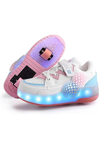 Generic Roller Skate Shoes with Wheels for Girls and Boys, LED Light Up Skate...