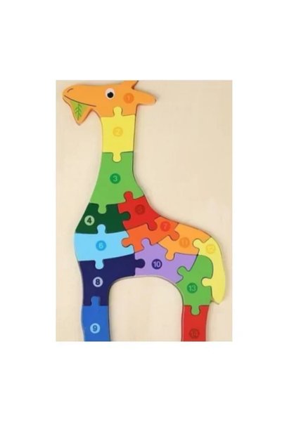 OEM Ανάγλυφο ξύλινο παζλ 3D 29.5×18 εκ. Jigsaw Puzzles - καμηλοπάρδαλη