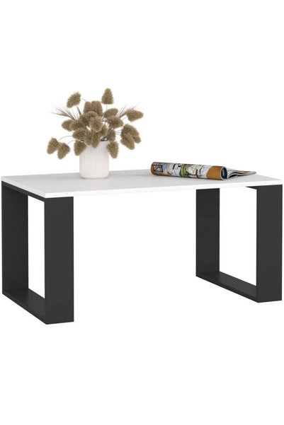 MyOfficeShop Masă de cafea NOX cu raft inferior, PAL laminat, 92x53x45 cm, al...