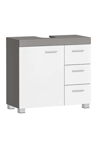 VASAGLE Dulap de baie sub lavoar, cu 3 sertare și 2 compartimente, MDF, 70x30...