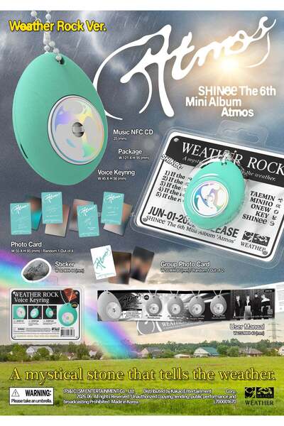tays store SHINee - 6th Mini Album [Atmos] Weather Rock Ver. (Smart Album)