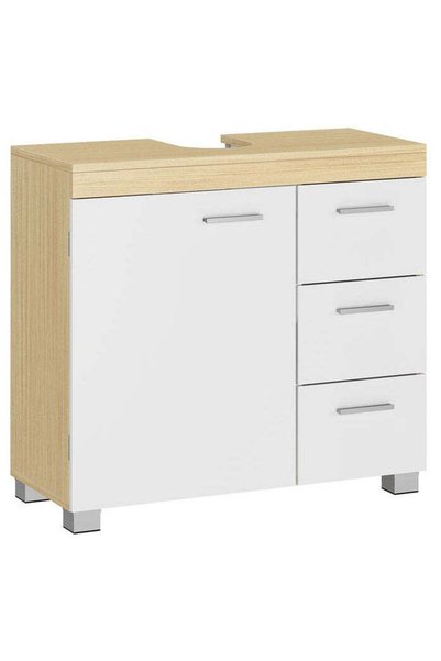 VASAGLE Dulap de baie cu lavoar, cu 3 sertare și 2 compartimente, MDF, 30x70x...