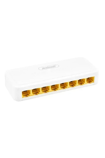 Andowl Ethernet Switch 8 θυρών 100Mbps Q-JH03 σε λευκό χρώμα