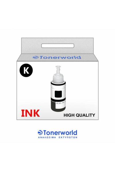 TONERWORLD Συμβατό μελάνι / Μπουκάλι μελάνι Canon GI490 Μαύρο