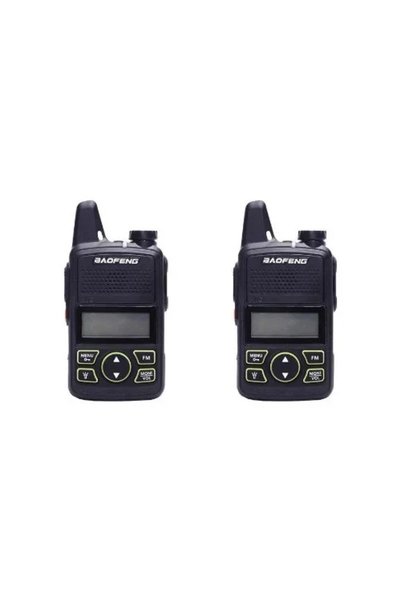 BAOFENG Ασύρματος πομποδέκτης PMR 1.5W με μονόχρωμη οθόνη σετ 2 τεμάχια BF-T1