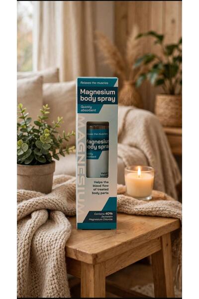 Magnesium Body Spray 40% Zechstein 150 ml - Spray cu Magneziu pentru Corp, pentru Carcei, Crampe Musculare, Picioare Obosite si Grele, Relaxare Musculara Rapida, cu Mentol si Arnica VEGAN