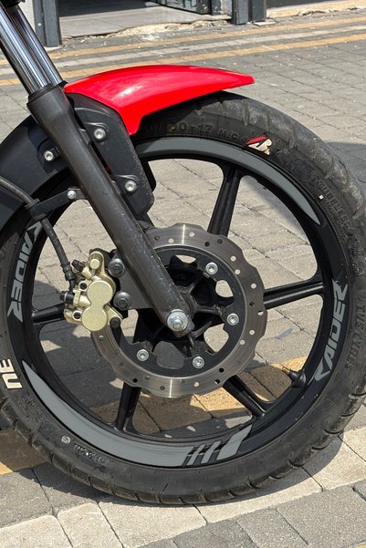 Banxtre Thick-Cut Wheel Rim Strip with Raider Writing for Tvs Raider 125 (Fro...