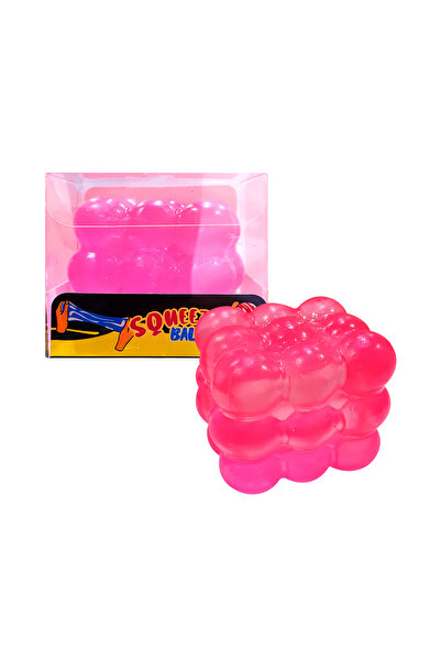 Generic Brand Squishy Bubble Cube - Pink