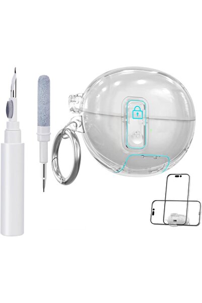 Generic Case for Huawei FreeClip 2, Retro Shockproof Protective Cover with He...