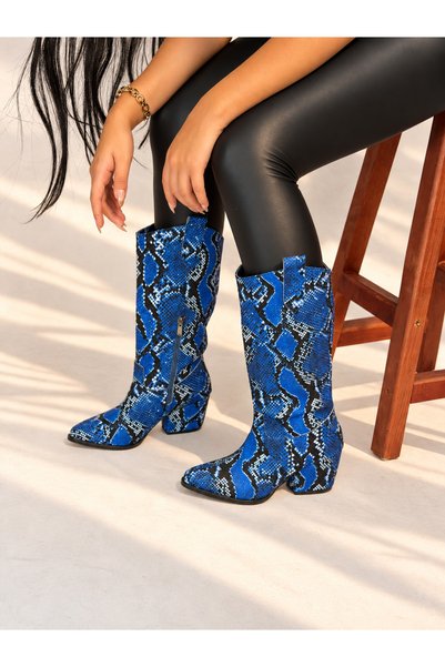 irmona Li̇mona Saks Yilan 6 cm Heel Women's Boots