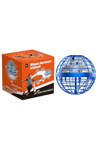 RoveZone Minge Zburatoare RoveZone®, cu LED-uri, tip OZN/Drona, incarcare cu ...