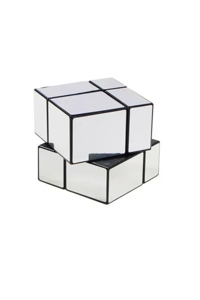 OEM Μαγικός κύβος 2×2 - Magic Cube για ηλικίες 3+ FX7321 σε ασημί χρώμα