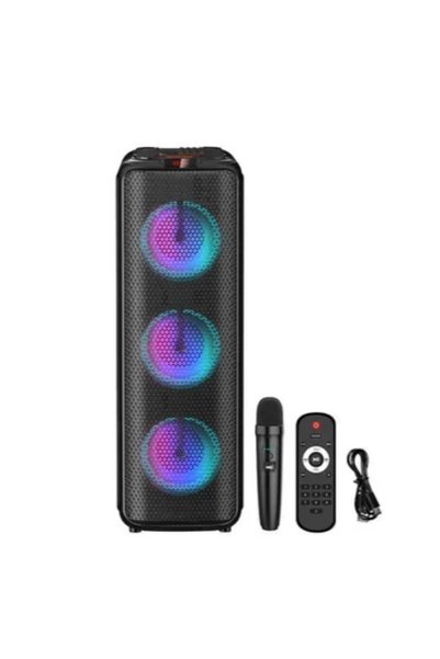 OEM Σύστημα Karaoke με ασύρματo μικρόφωνo ZQS8303 σε μαύρο χρώμα