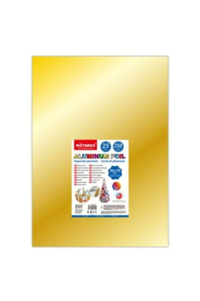 OEM Φύλλα αλουμινίου χειροτεχνίας 50x70 εκ. 250gr 25φ. MU164-1 σε χρυσό χρώμα