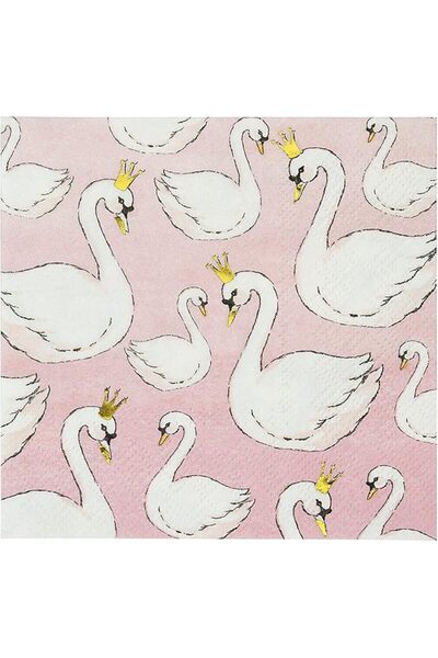 Talking Tables We Heart Swans Cocktail Napkins
