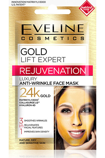 Eveline 24K Χρυσή Μάσκα Προσώπου Ειδικής Δράσης για Ανόρθωση 7ml
