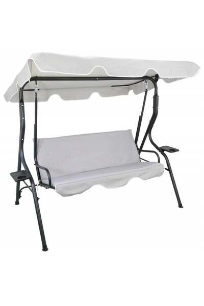 MyOfficeShop Balansoar de grădină Cosenza, 3 locuri, 220 kg, gri deschis