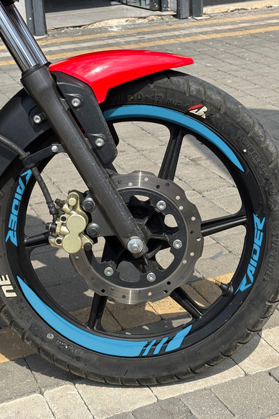 Banxtre Thick-Cut Wheel Rim Strip with Raider Writing for Tvs Raider 125 (Fro...