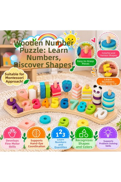 NW NessiWorld Wooden Number Bultak