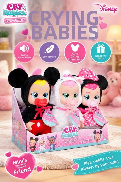 canrodi Cyb52000 Cry Babies Crying Soft Disney Dolls