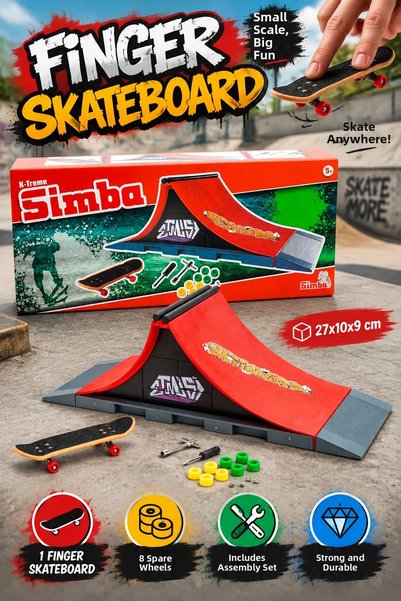 canrodi 103304654 Finger Skateboard Ramp Ultimateramp 27X10X9Cm Skateboard 8 ...