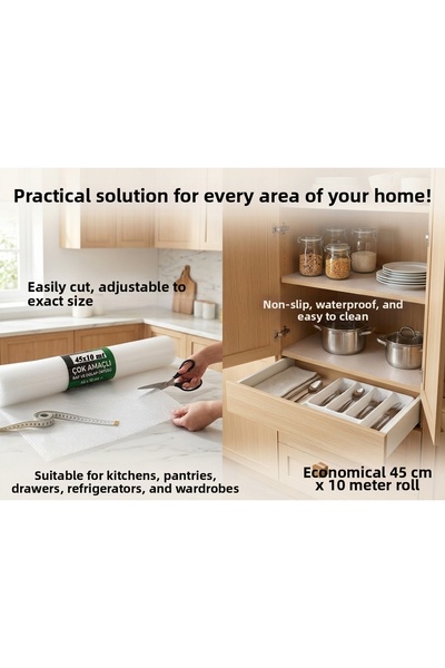 LOVYCO 45X10 Meter Multi-Purpose Shelf Cover |   Drawer, Cabinet, Kitchen and Refrigerator Cover |   Easy to Cut
