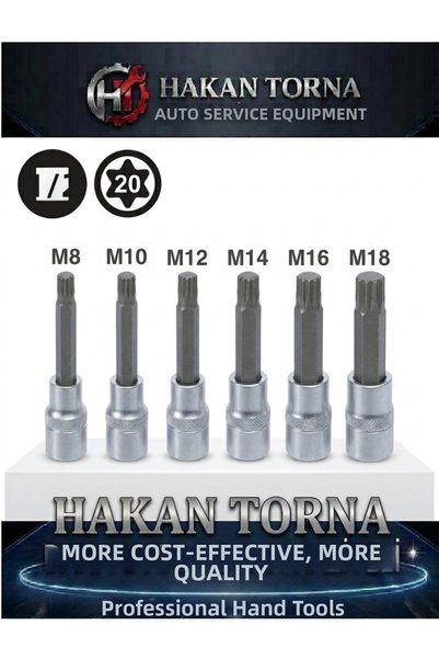 Rico 1/2 m Type Star 12 Corner Socket Set