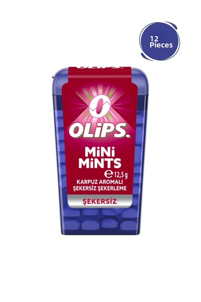 KENT Mini Mints Watermelon Flavored Sugar Free Candy 12.5g - 12 Pcs