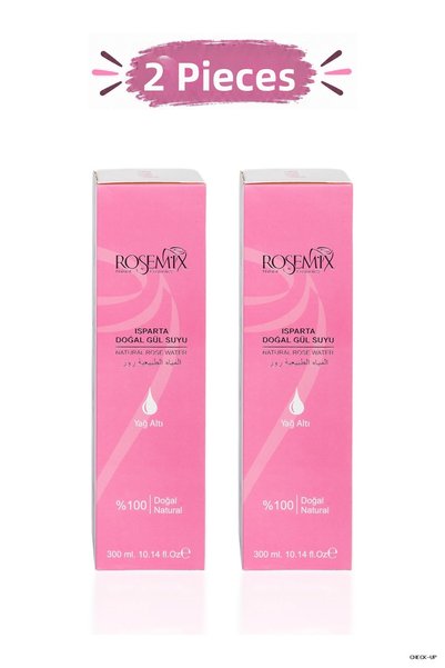 ROSEMIX Svl-Shop - Natural Rosewater 300 ml - Set of 2 Pieces (200632)
