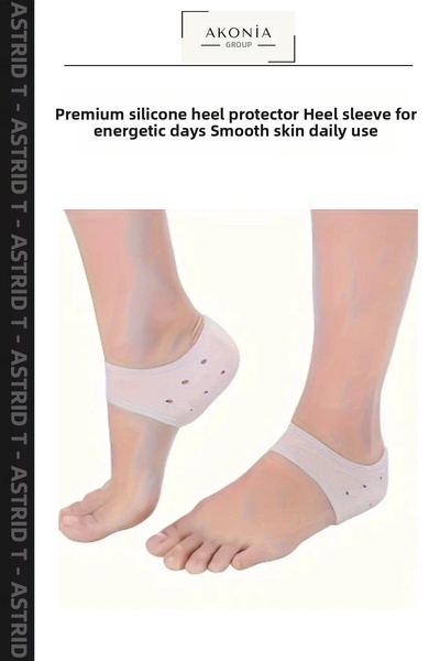 Generic Brand Premium Silicone Heel Protector Heel Liner Energetic Days Smoot...