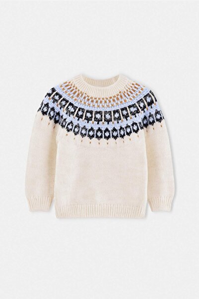 TRENDYOLKIDS Ecru Mädchenpullover TKDAW27KZ00043