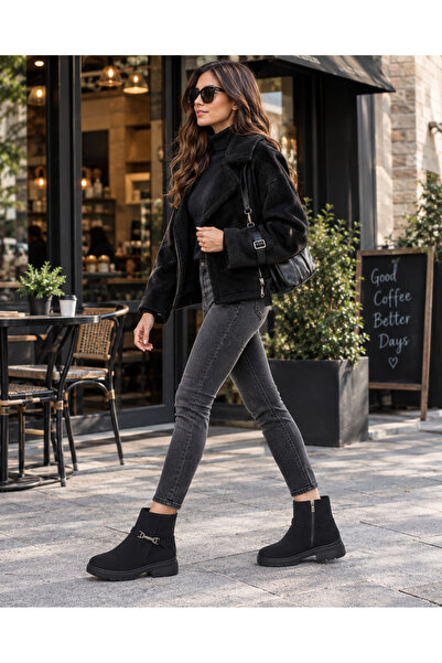 Pierre Cardin Kadın Casual Deri Bot / 2026-2027 Sonbahar Kış Koleksiyonu / Si...