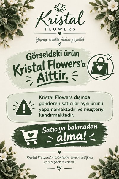 Kristal Flowers Zambak ve Papatya Buketi – Şönil Yapay Çiçek Hediye Buketi
