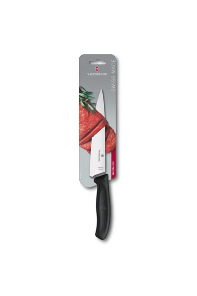 Victorinox 6.8003.19B 19cm Siyah Doğrama Bıçağı, Blisterli Paket