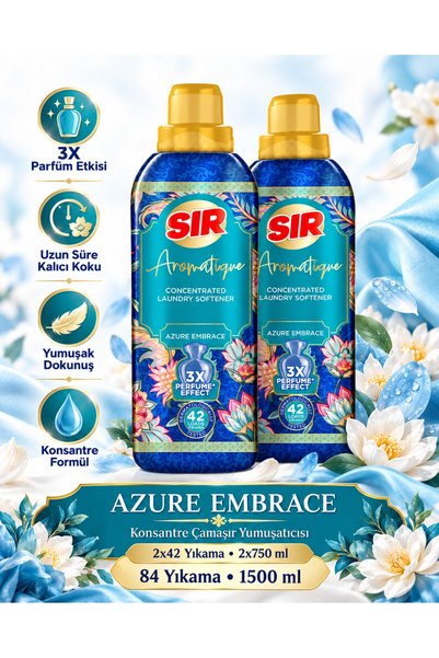 Sır Aromatique Konsantre Çamaşır Yumuşatıcısı Azure Embrace 3x Parfüm Etkisi ...