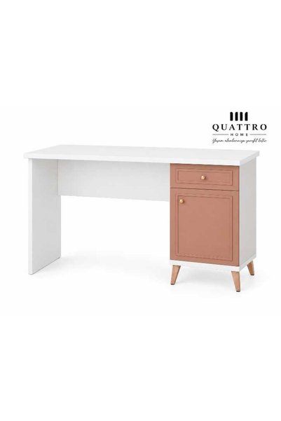 QUATTRO HOME Rosa Çalışma Masası-genç odalarında düzenli, konforlu ve estetik bir çalışma alanı oluşturmak için tasarlanmıştır.