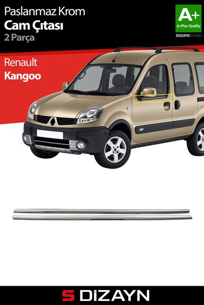 S Dizayn S-Dizayn Renault Kangoo Krom Cam Çıtası 2 Prç 2004-2007 7007060