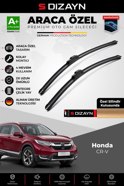 S Dizayn S-Dizayn Honda CR-V Ön Cam Silecek Seti 2018-2022 Premium Araca Özel...