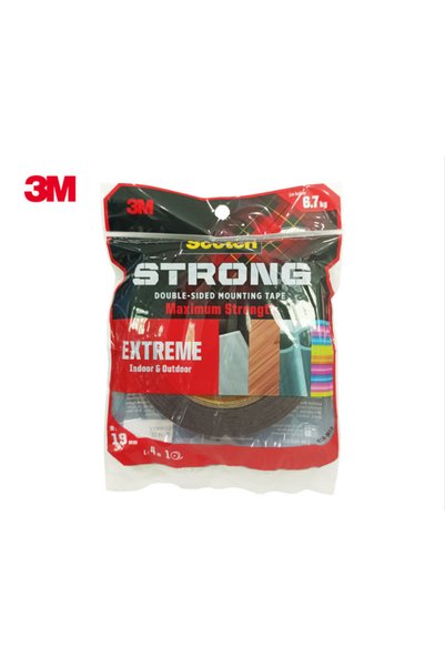 3M 19mmX4m Extreme Mounting Tape tape Exterior Weather-Resistant Double-Sided...
