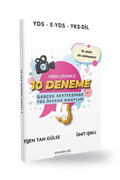 Ankara Dil Akademisi Video Çözümlü 10 YDS Deneme Sınavı-4