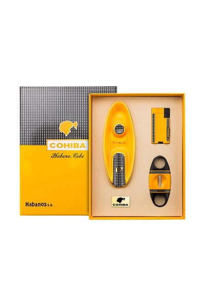 Lubinski Cohiba Yeni Stil Üçlü Sarı-Siyah Puro Seti