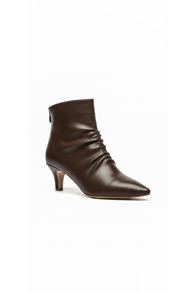 Ustalar Ayakkabı Çanta Brown Women's Heeled Boots 240.46-2001