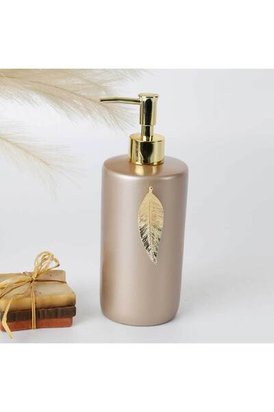 Selim Leaf Liquid Soap Dispenser Mink Gold
