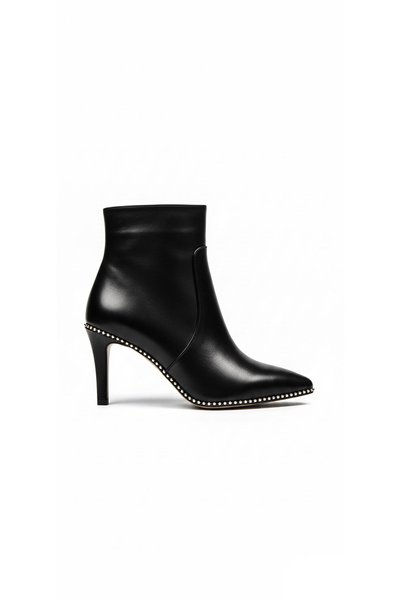 Ustalar Ayakkabı Çanta Black Women's Heeled Boots 240.46-3002