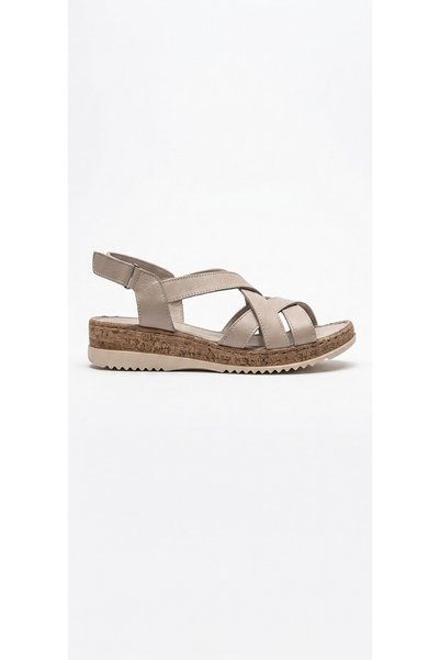 Ustalar Ayakkabı Çanta Mink women's genuine leather sandal 562.041
