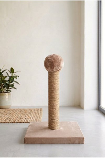 MAVİ UMAY Cat Scratching Board 40 cm Vertical Scratching Post with Jute Rope 30X30 cm