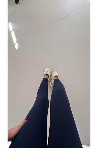 Sezgi Tekin Comfortlux Sa džepovima Modal tamnoplave Jogger pantalone