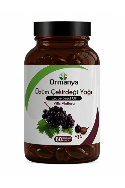 ORMANYA Üzüm Çekirdeği Yağı İçeren Takviye Edici Gıda 1000 mg (60 kapsül)
