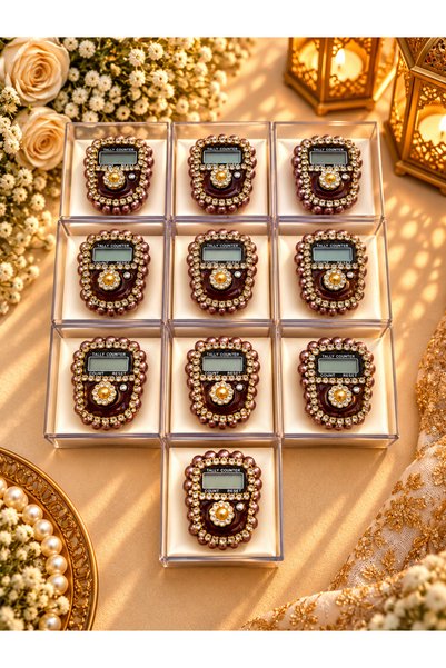 lenagiftworkshop 10 Pieces Gold Mica Boxed (Mevlit-Circumcision-Hajj-Umrah) G...